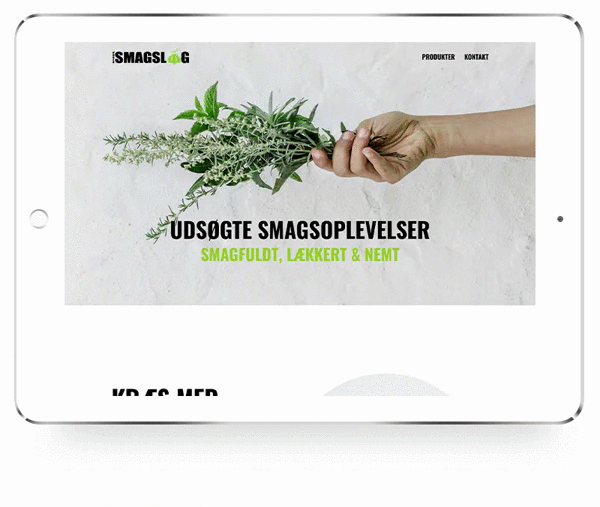 Vores Smagsløg website